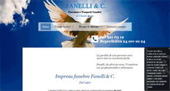 Desktop Screenshot of onoranzefunebrifanelli.com