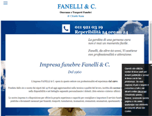 Tablet Screenshot of onoranzefunebrifanelli.com